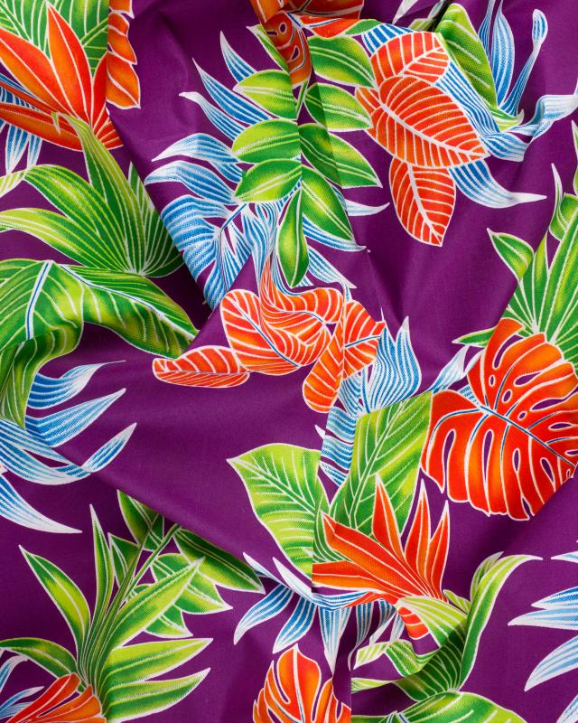 Polynesian fabric MONA MONA Purple - Tissushop